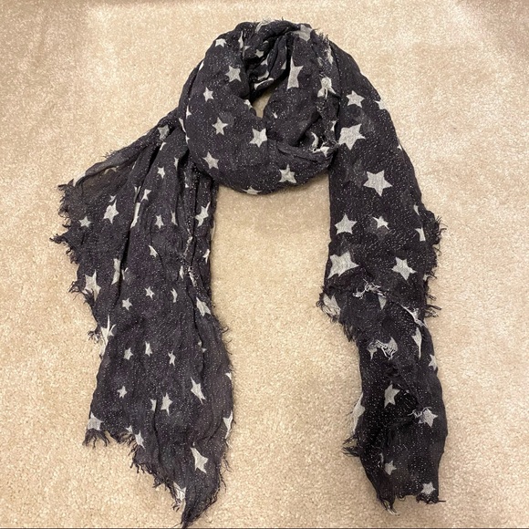AE Blue and White Star Scarf